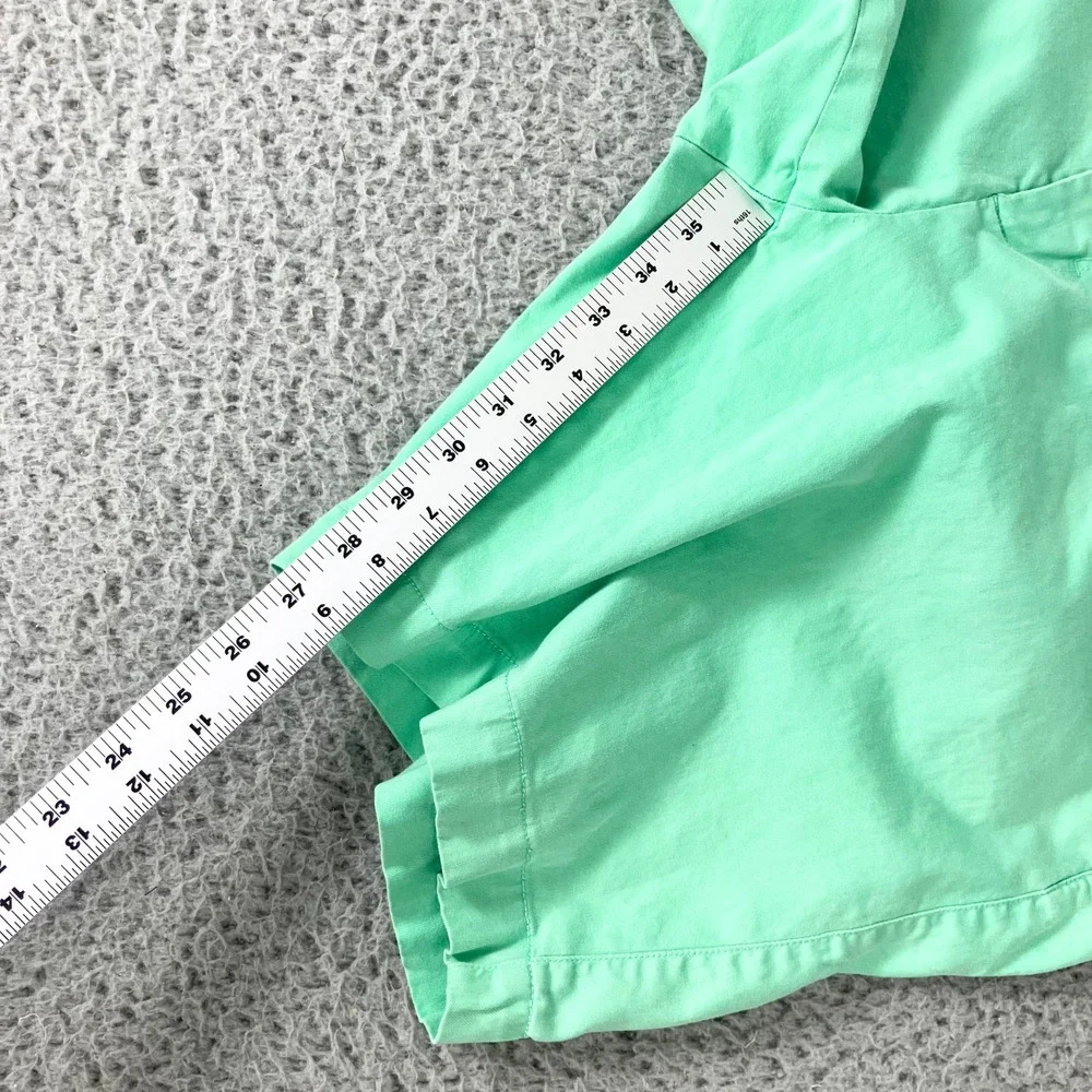 B. Draddy Shorts Mens 38 Green Chino Flat Front Golf Cotton Stretch